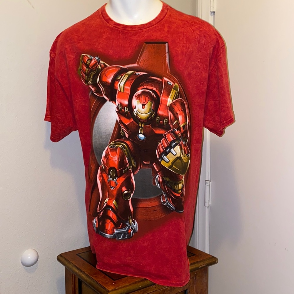 Marvel Hulk buster XL T Shirt Color Red 100% Cotto
